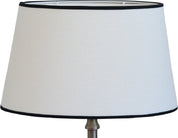Hallbergs Belysning Carolin Lampskärm 25cm, Vit/Svart - Azalea Home