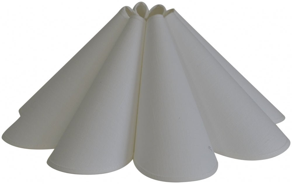 Hallbergs Belysning Carolin Lampskärm 27cm, Vit - Azalea Home