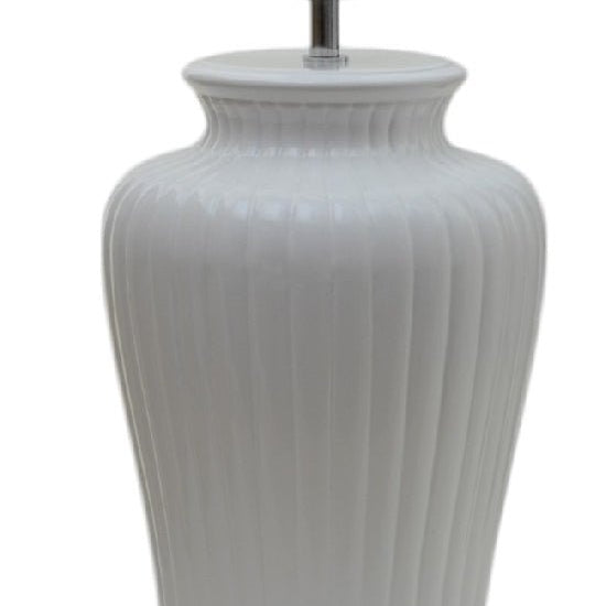 Hallbergs Belysning Dahlia Lampfot H50cm, Vit - Azalea Home