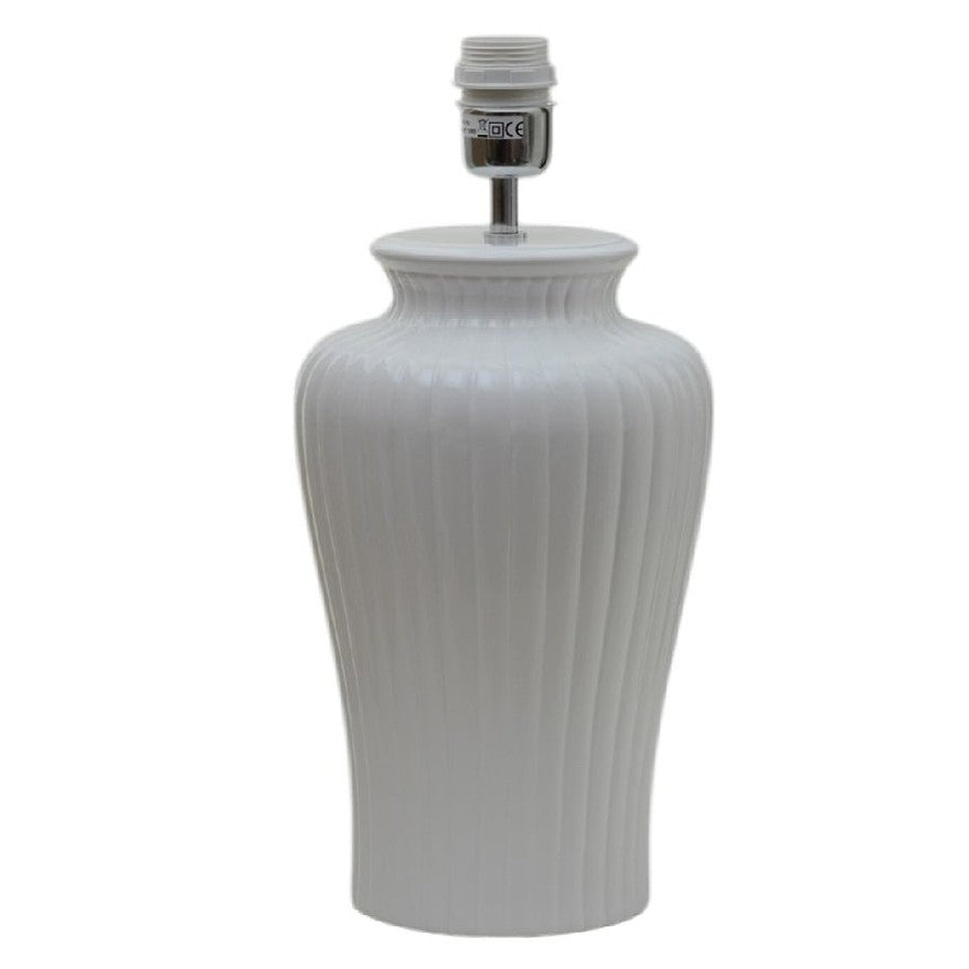 Hallbergs Belysning Dahlia Lampfot H50cm, Vit - Azalea Home