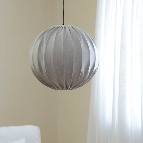 Hallbergs Belysning GLOB Lampskärm 40cm, Linne natur - Azalea Home