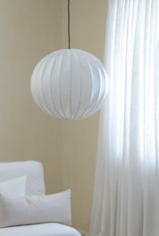 Hallbergs Belysning GLOB Lampskärm 40cm, Linne vit - Azalea Home