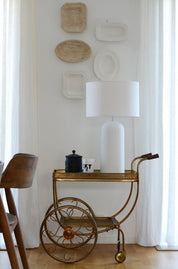 Hallbergs Belysning Laguna Lampfot H50cm, Vit - Azalea Home