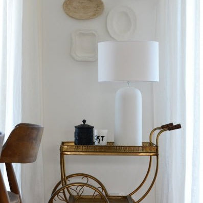Hallbergs Belysning Laguna Lampfot H50cm, Vit - Azalea Home