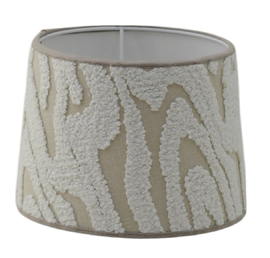 Hallbergs Belysning Marble Wave Lampskärm 24cm, Beige - Azalea Home