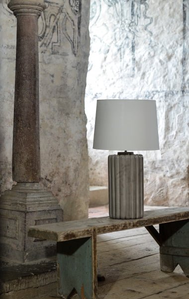 Hallbergs Belysning Odessa Lampfot H49cm, Grå - Azalea Home