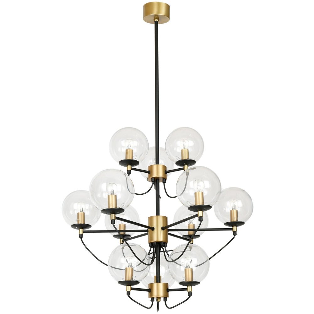 Hallbergs Belysning Perla 12 Taklampa, Mässing - Azalea Home