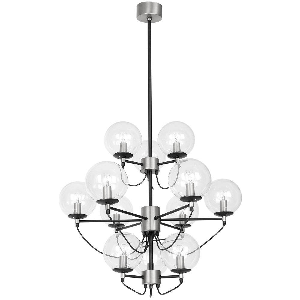 Hallbergs Belysning Perla 12 Taklampa, Silver - Azalea Home