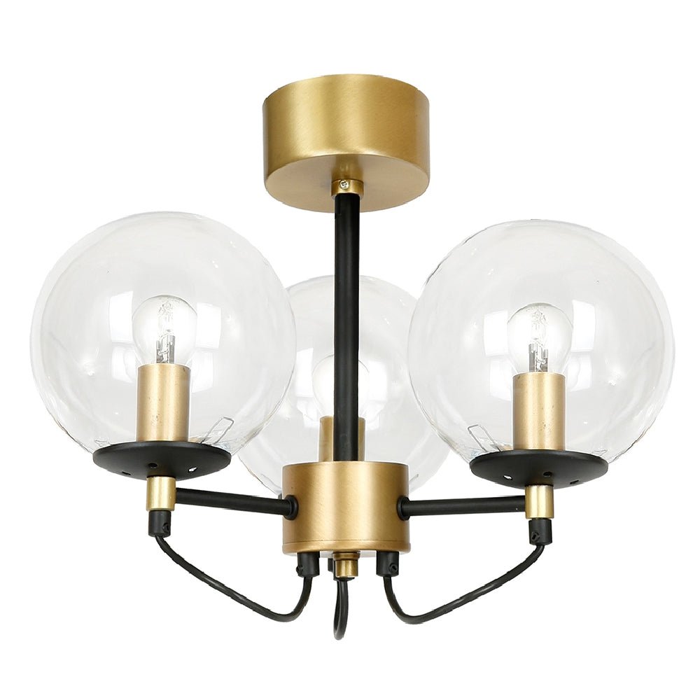 Hallbergs Belysning Perla 3 Takplafond, Mässing - Azalea Home