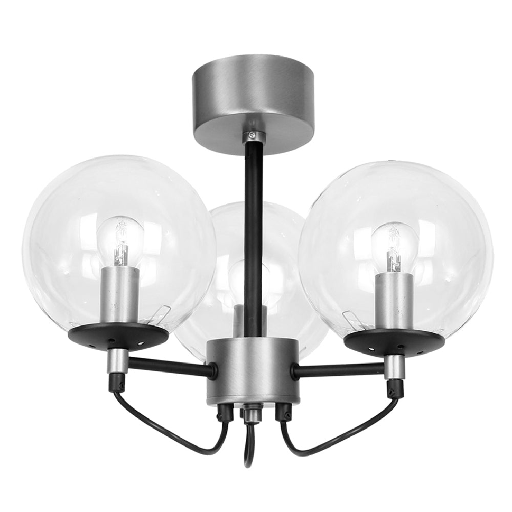 Hallbergs Belysning Perla 3 Takplafond, Silver - Azalea Home