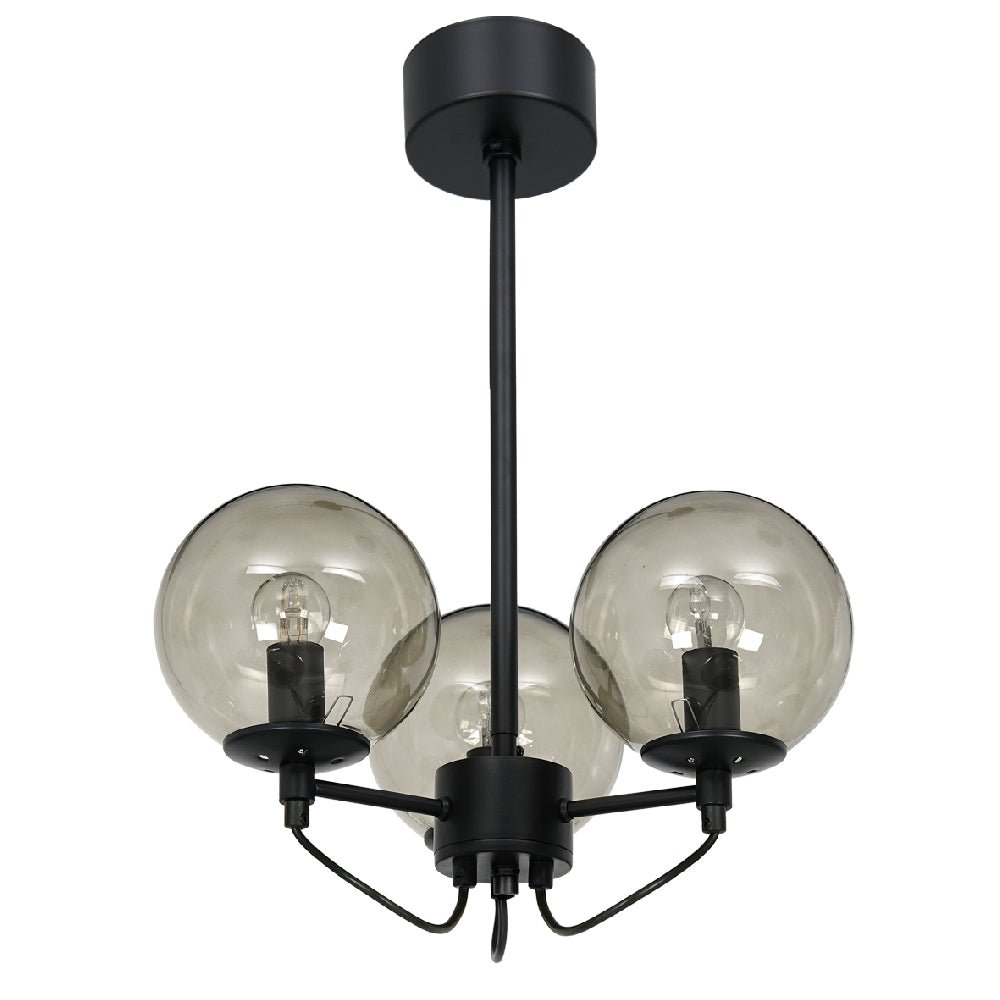 Hallbergs Belysning Perla 3 Takplafond, Svart - Azalea Home