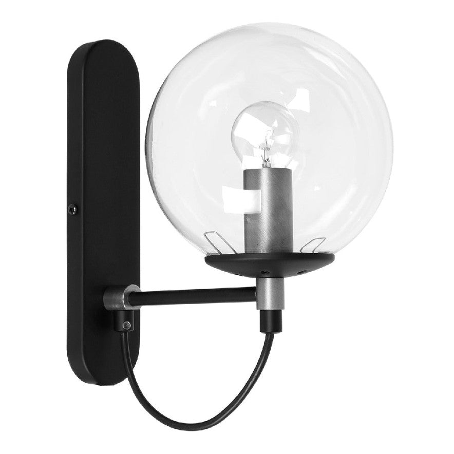 Hallbergs Belysning Perla Vägglampa, Silver - Azalea Home