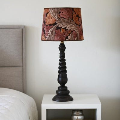 Hallbergs Belysning Riva Lampfot H46cm, Brun - Azalea Home