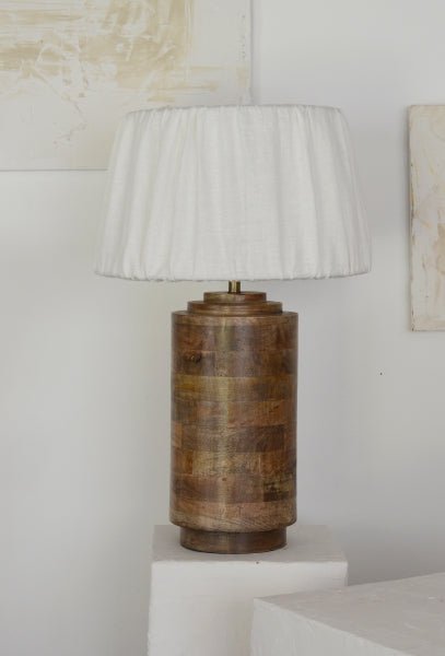 Hallbergs Belysning Sabina Lampskärm 36cm, Vit - Azalea Home