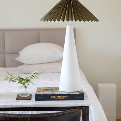 Hallbergs Belysning Sabina Lampskärm 40cm, Olivgrön - Azalea Home