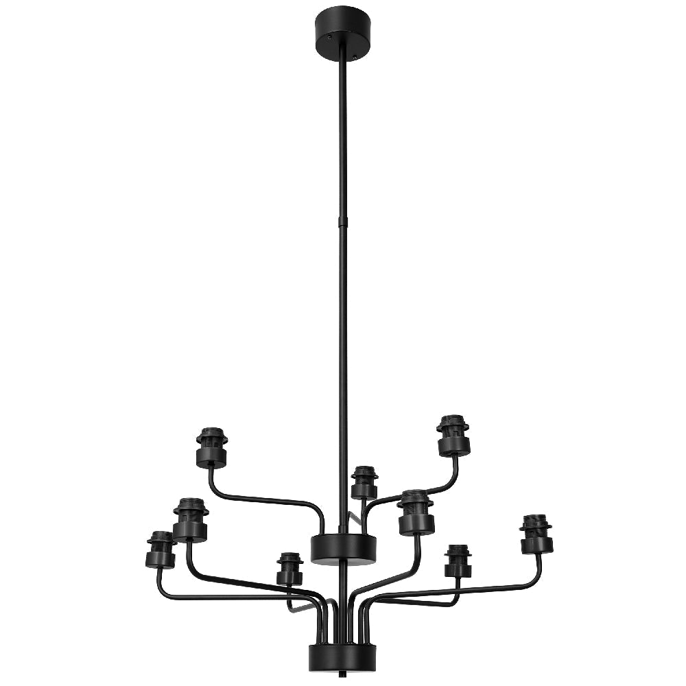 Hallbergs Belysning Serena 9 Taklampa, Svart - Azalea Home