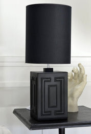 Hallbergs Belysning Stucco Lampfot H48cm, Svart - Azalea Home