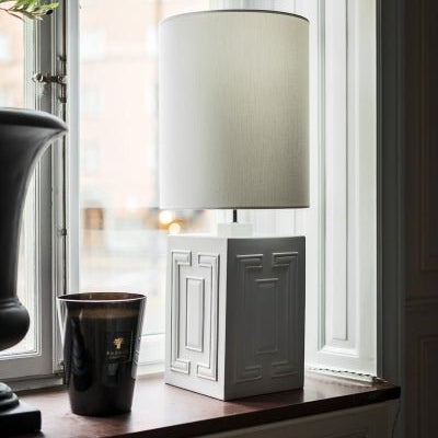 Hallbergs Belysning Stucco Lampfot H48cm, Vit - Azalea Home