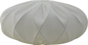 Hallbergs Belysning TWISTER ELIPS Lampskärm 50cm, Linne vit - Azalea Home
