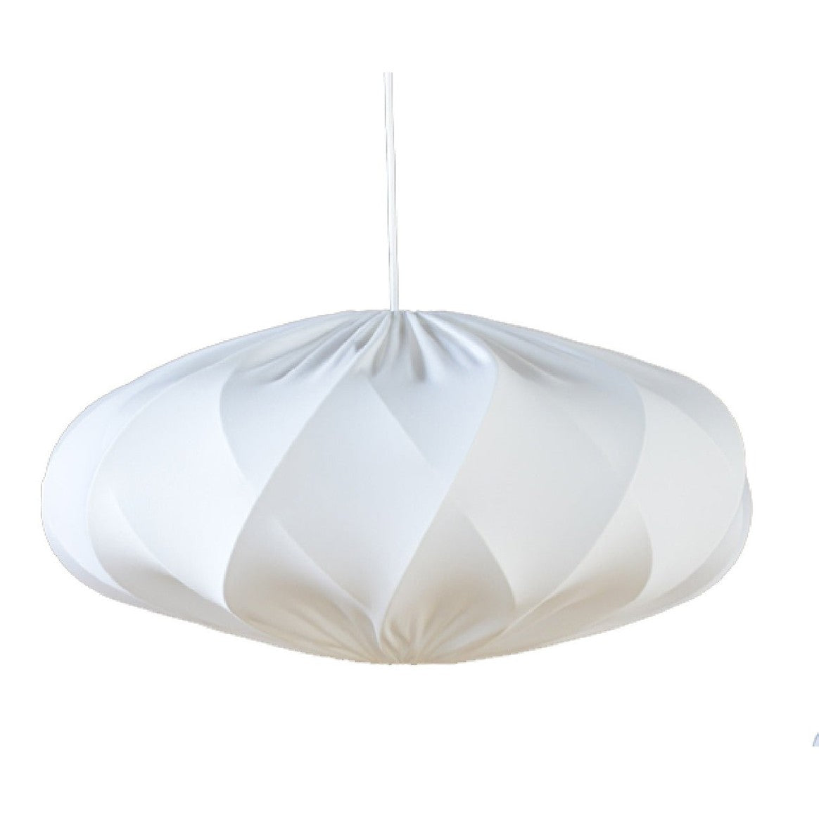 Hallbergs Belysning TWISTER ELIPS Lampskärm 65cm, Vit - Azalea Home