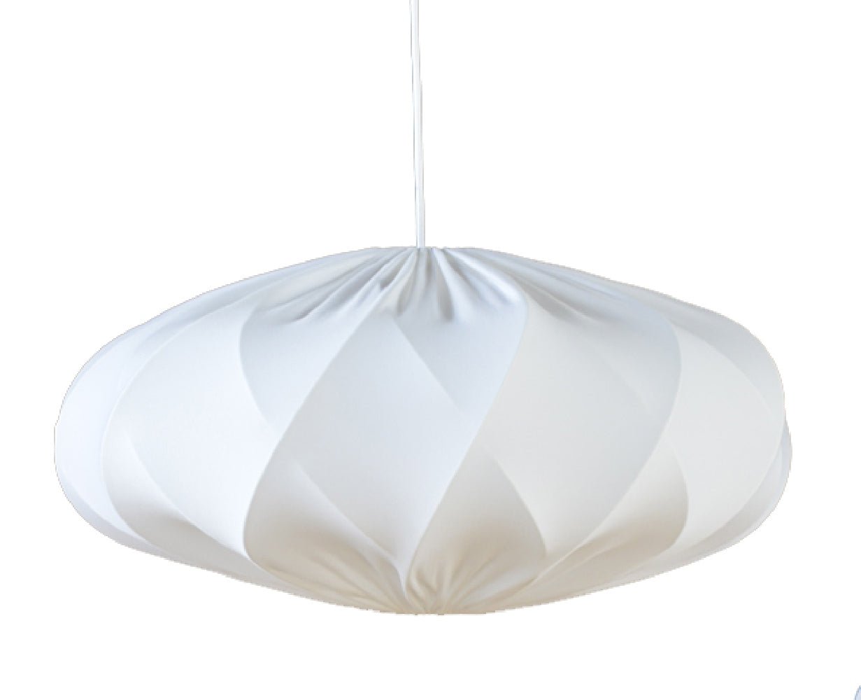 Hallbergs Belysning TWISTER ELIPS Lampskärm 65cm, Vit - Azalea Home