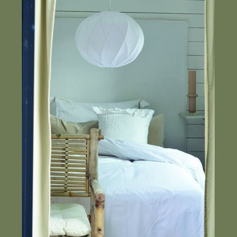 Hallbergs Belysning TWISTER Lampskärm 40cm, Vit - Azalea Home