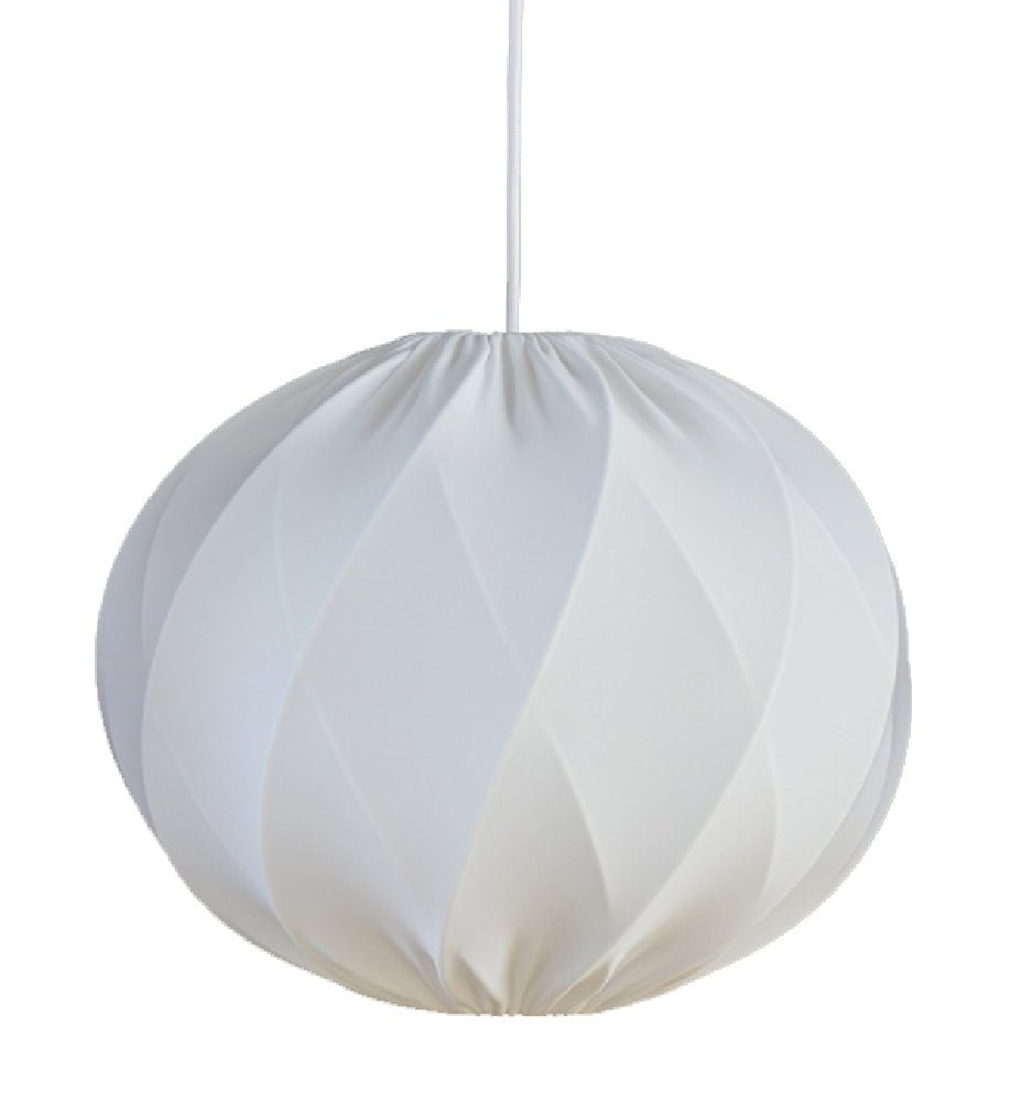 Hallbergs Belysning TWISTER Lampskärm 50cm, Vit - Azalea Home