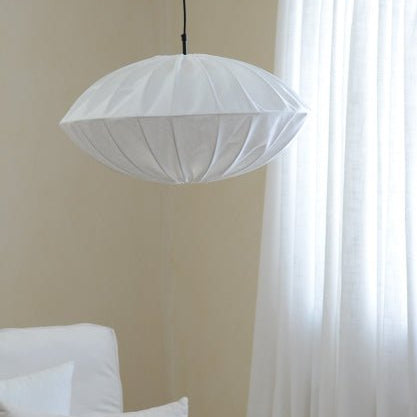 Hallbergs Belysning UFO Lampskärm 48cm, Linne vit - Azalea Home