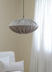 Hallbergs Belysning UFO Lampskärm 62cm, Linne Natur - Azalea Home
