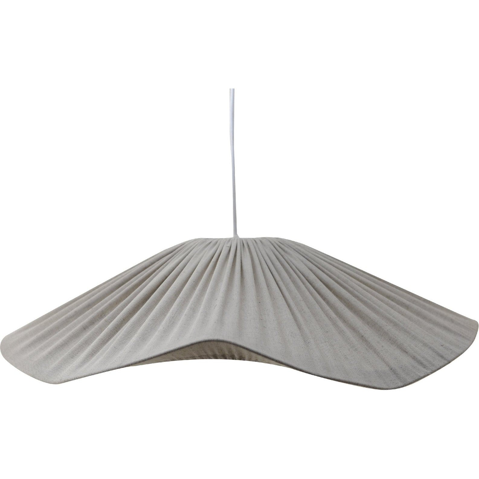 Hallbergs Belysning Wave Lampskärm 70cm, Linne Natur - Azalea Home