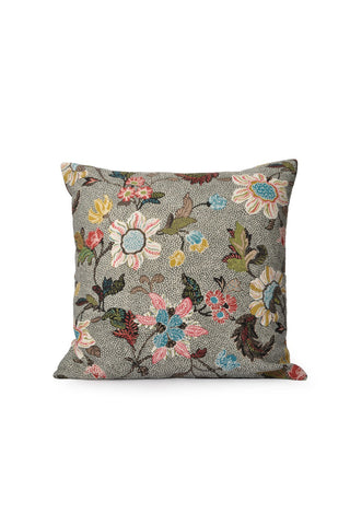 Flower Linen Kuddfodral 50x50cm, Grå