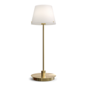 Herstal Bordslampa Gil il Grande satin brass/opal glas - Azalea Home