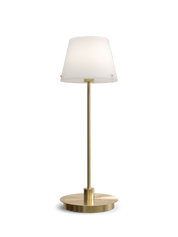 Herstal Bordslampa Gil il Grande satin brass/opal glas - Azalea Home