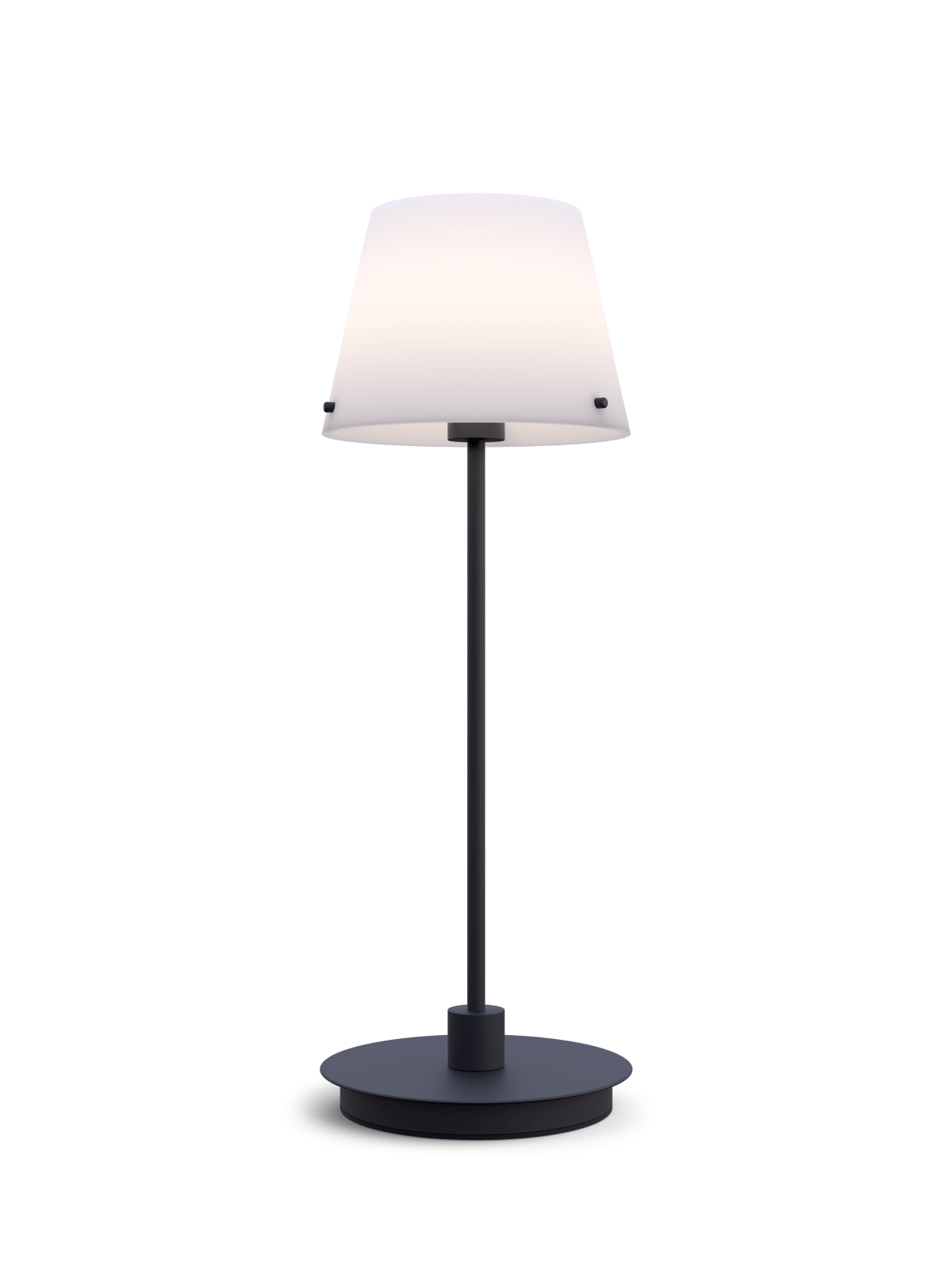 Herstal Bordslampa Gil il Grande svart/opal glas - Azalea Home