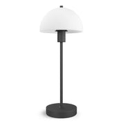 Herstal Bordslampa Vienda svart/opal glas - Azalea Home