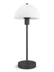 Herstal Bordslampa Vienda svart/opal glas - Azalea Home