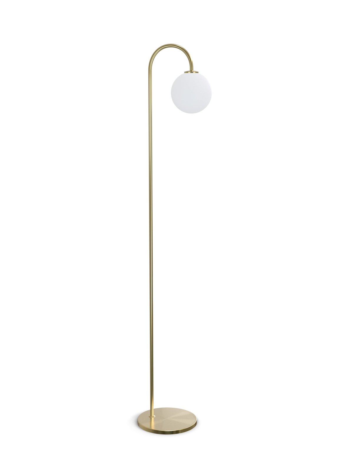 Herstal Golvlampa Ballon mässing/opal glas - Azalea Home