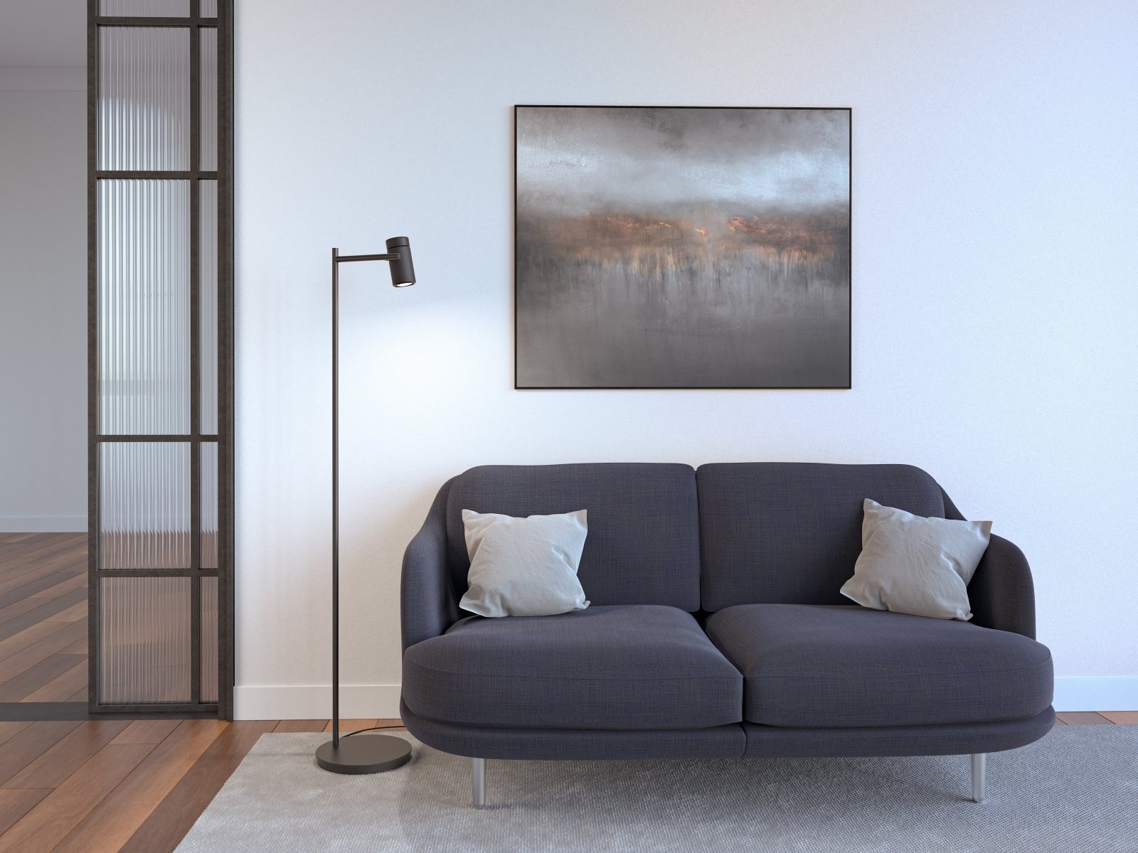 Herstal Golvlampa Holder svart - Azalea Home