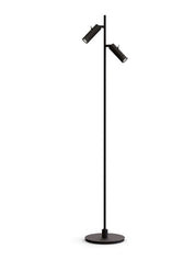 Herstal Golvlampa Pipeline dubbel mattsvart - Azalea Home