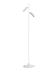 Herstal Golvlampa Pipeline dubbel mattvit - Azalea Home
