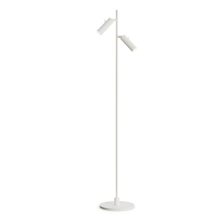 Herstal Golvlampa Pipeline dubbel mattvit - Azalea Home