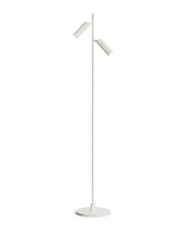 Herstal Golvlampa Pipeline dubbel mattvit - Azalea Home