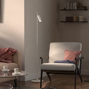 Herstal Golvlampa Pipeline enkel mattvit - Azalea Home