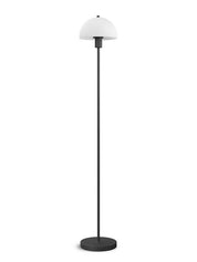 Herstal Golvlampa Vienda svart/opal glas - Azalea Home
