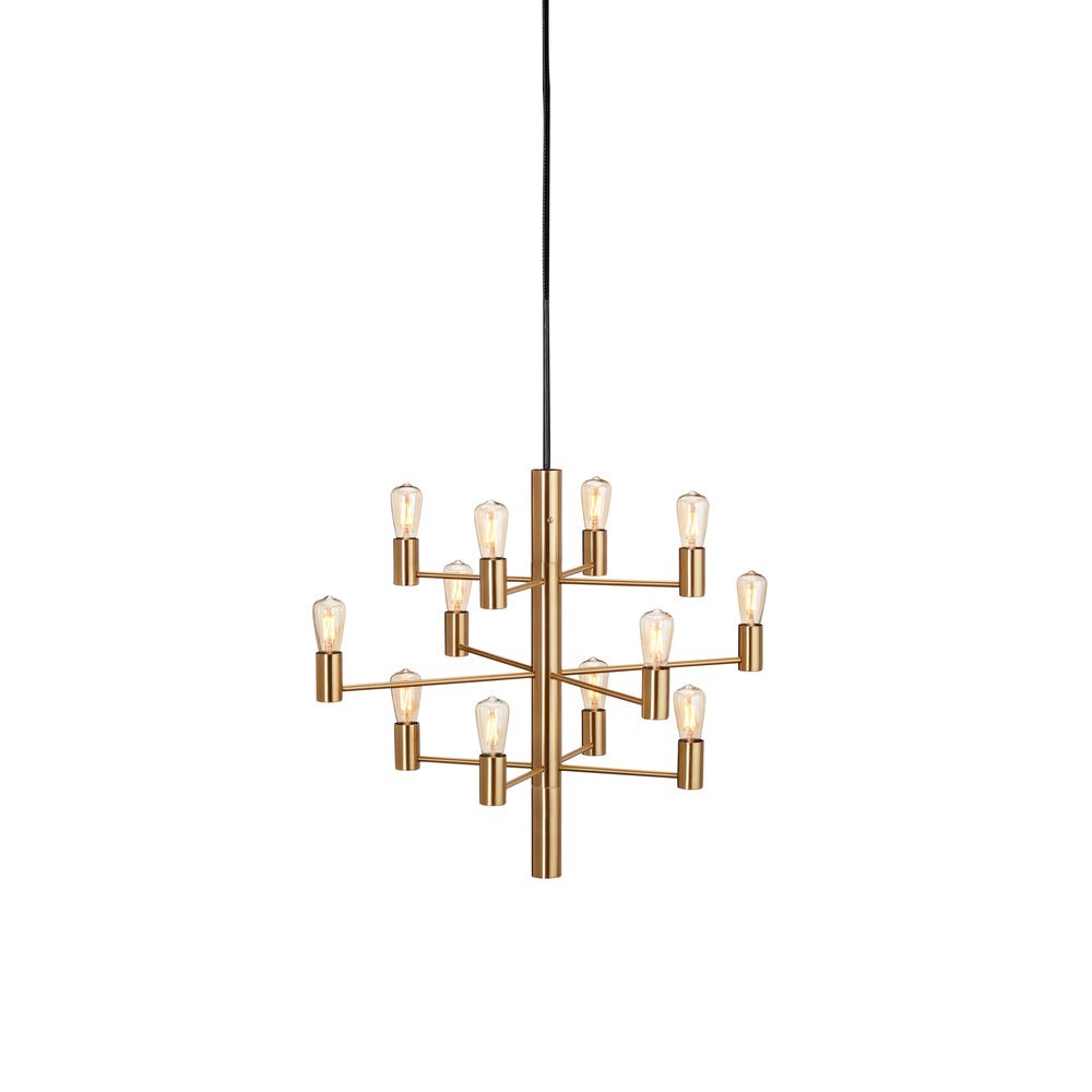 Herstal Krona Manola 12 satin brass - Azalea Home