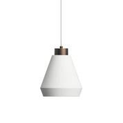 Herstal Pendel Edge M mattvit/brons - Azalea Home