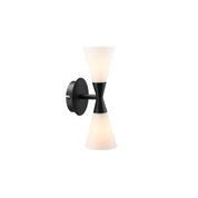 Herstal Vägglampa Harlekin Duo mattsvart - Azalea Home