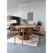 House Nordic Artenara Matstol, Natur/svart - Azalea Home