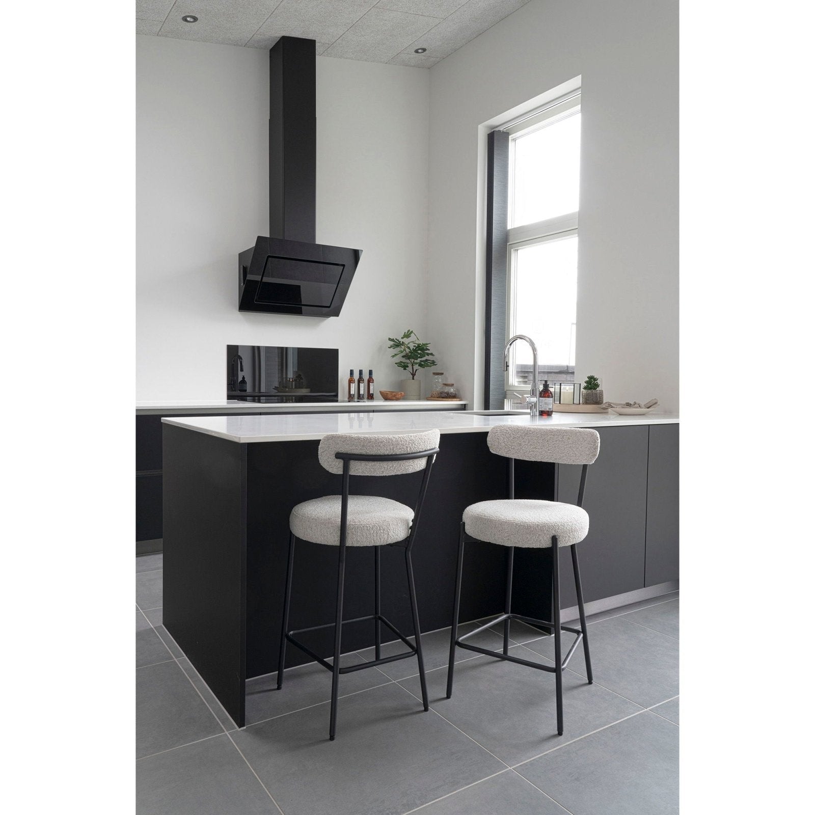 House Nordic Badalona Barstol, Vit - Azalea Home