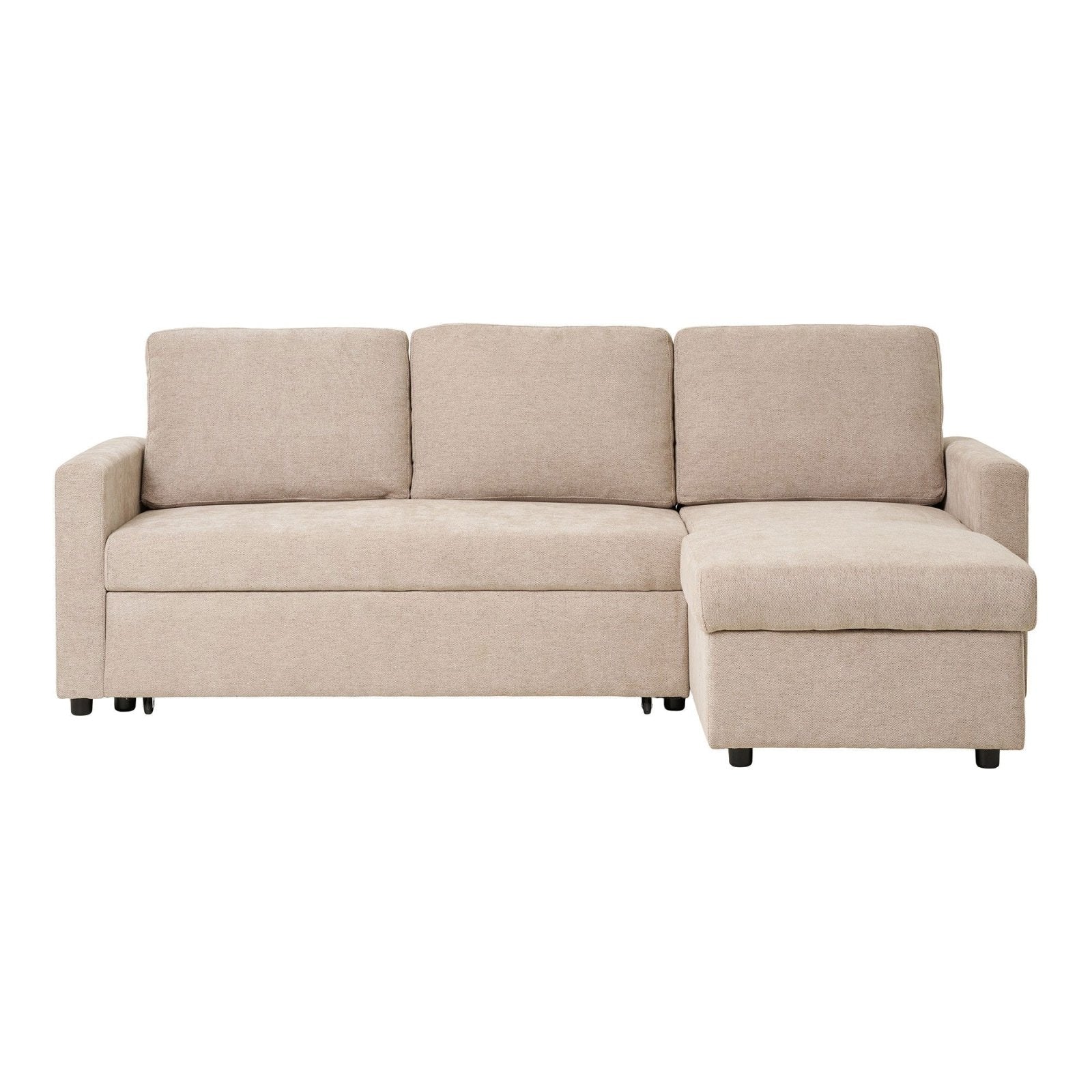 House Nordic Belfast bäddsoffa schäslong, Dark Sand - Azalea Home